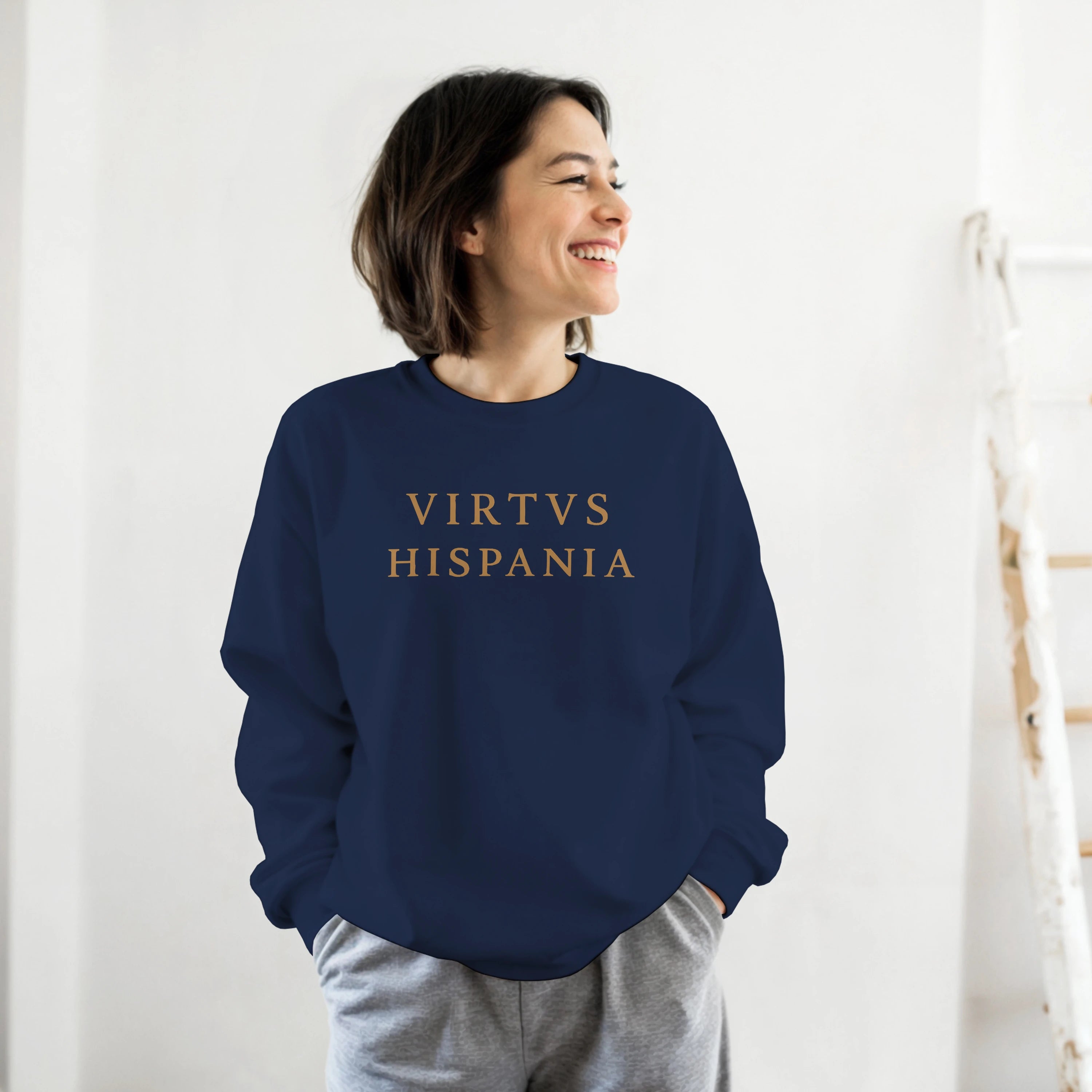 Sudadera VIRTVS HISPANIA Clássica  –  Navy & Gold