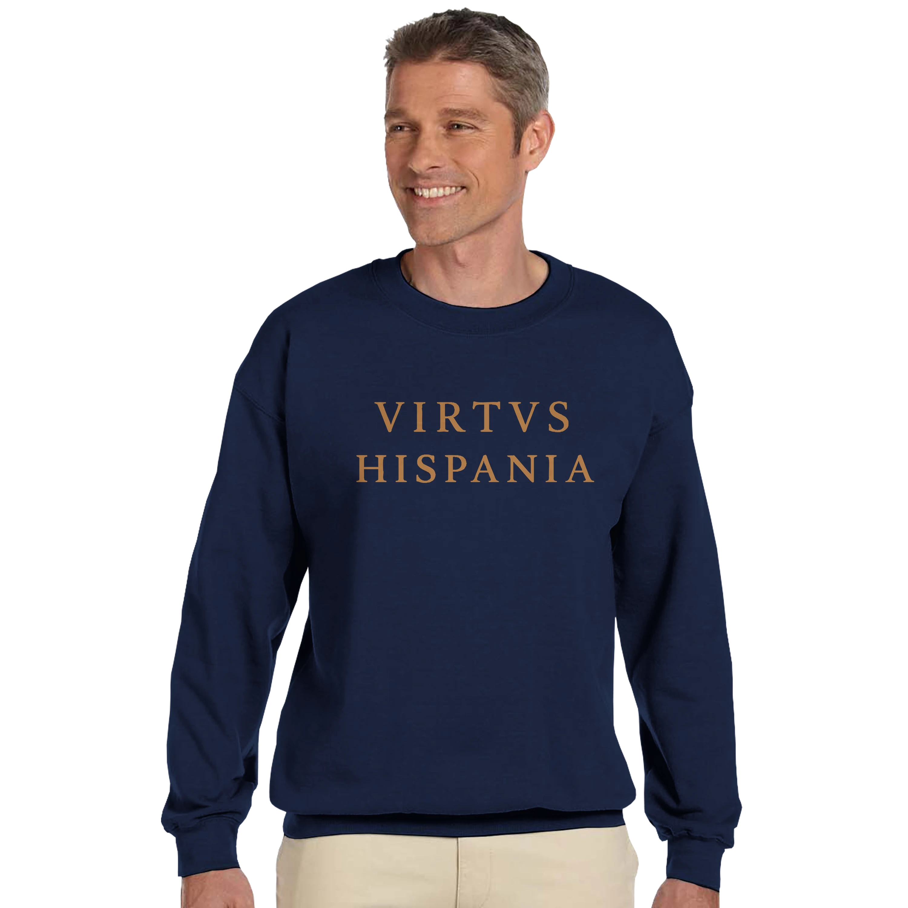 Sudadera VIRTVS HISPANIA Clássica  –  Navy & Gold