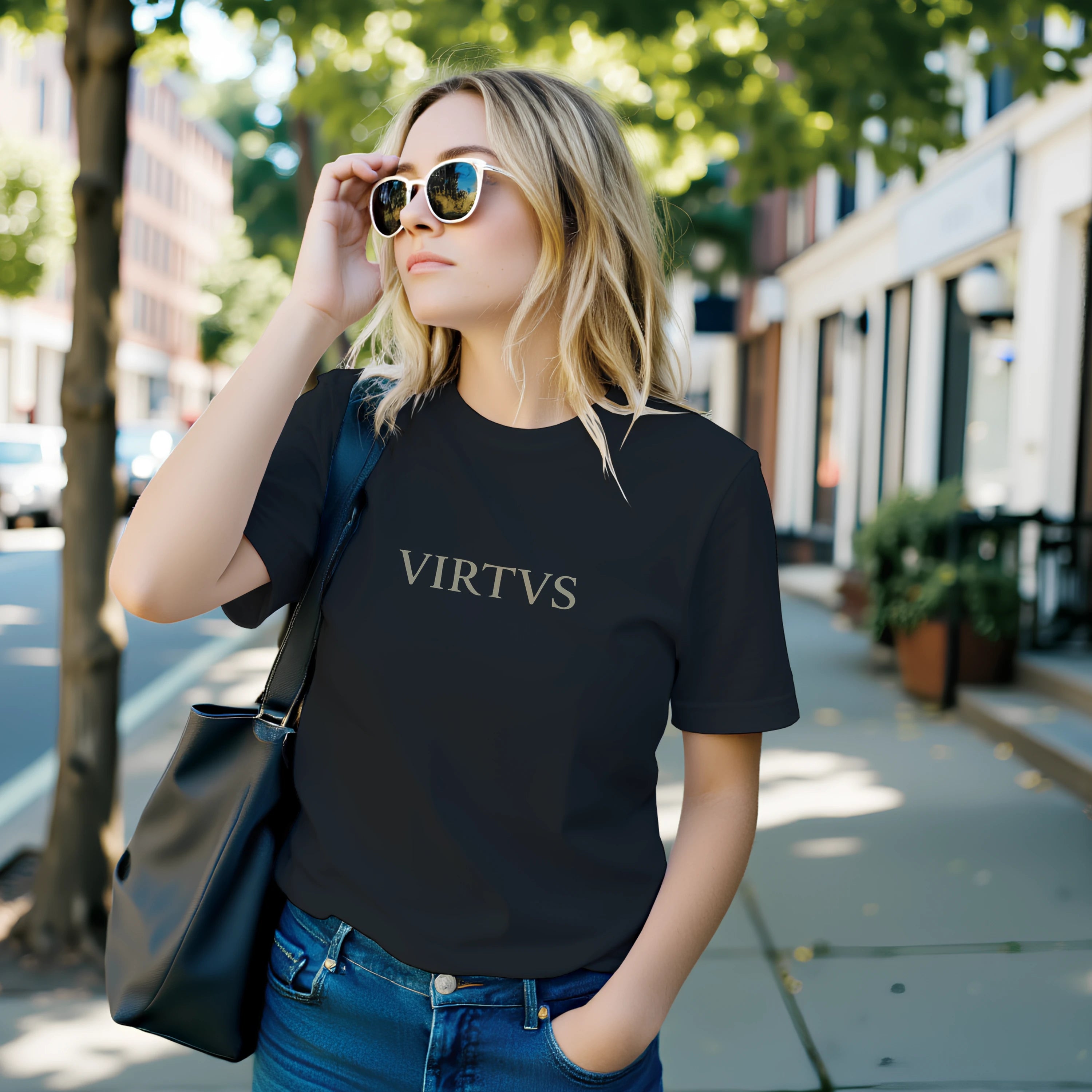 Camiseta Negra VIRTVS | Essential