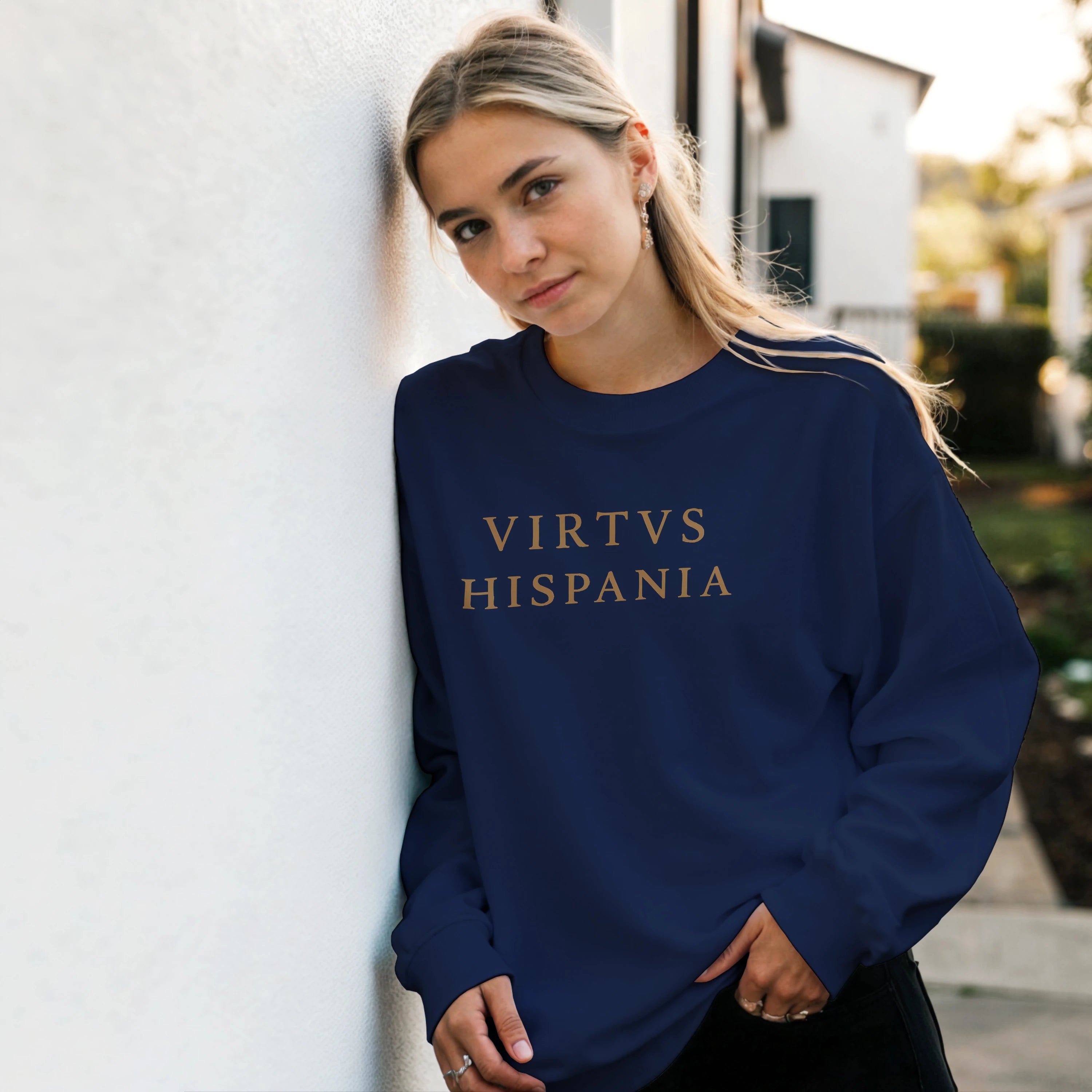Sudadera VIRTVS HISPANIA Clássica  –  Navy & Gold